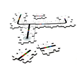 Holzpuzzle für Ozobot - Special Moves Set