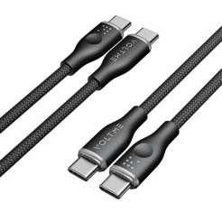  Voltme Powerlink Rugg Series CTC 3A/60W 1,0m (schwarz) - Ladekabel 