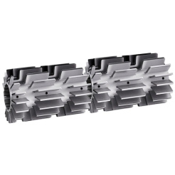 Satz mit 2 PVC-Bürsten