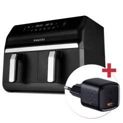 Heißluftfritteuse Instant Pot Vortex Dual Schwarz (8,0 L) + Netzadapter 