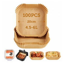 Cosori Papierförmchen 100 Stück 20cm 4,5 - 6 l 