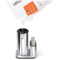 Simplehuman 414ml + Schwammhalter - glänzender Edelstahl