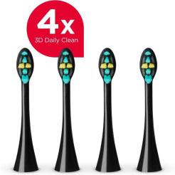 Ersatzkopf Concept ZK0071 für Perfect Smile ZK701x - 4 Stück (schwarz) 
