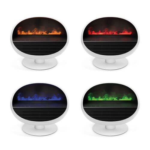 Vier Farben der Flamme