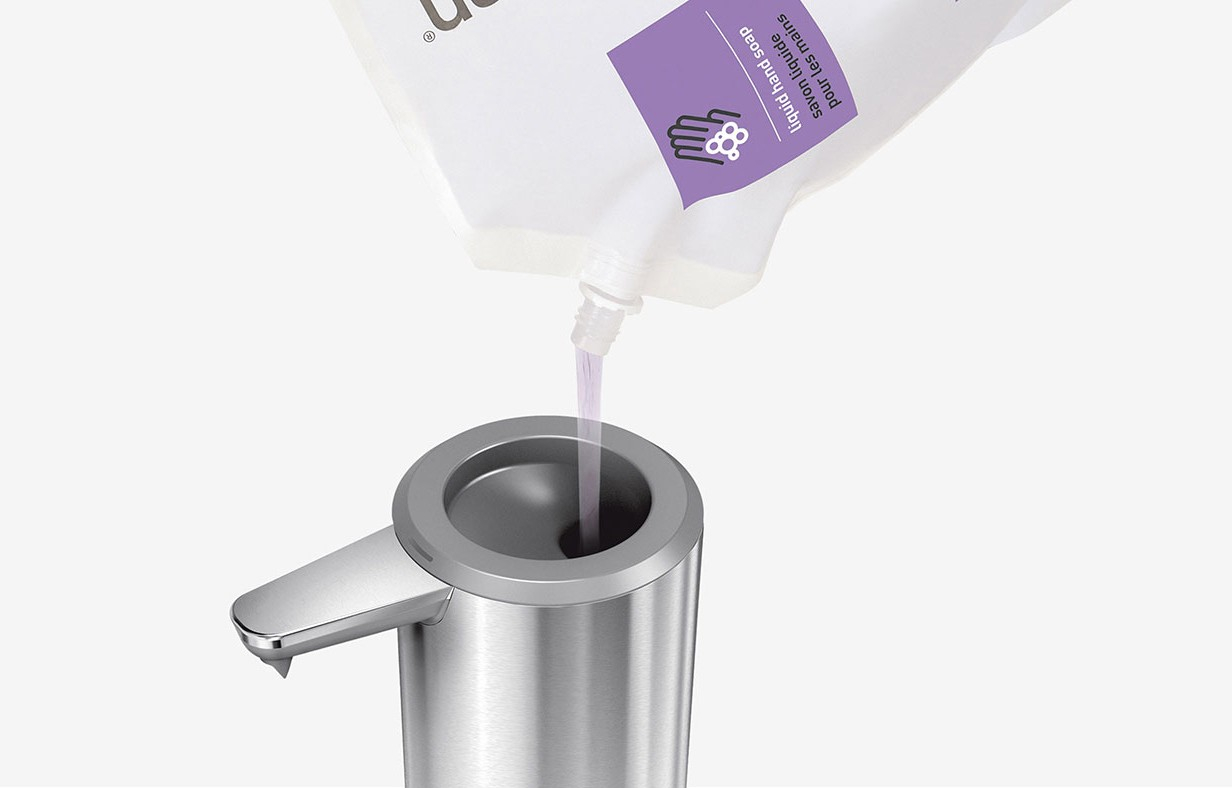 Einfache Befüllung mit Seife