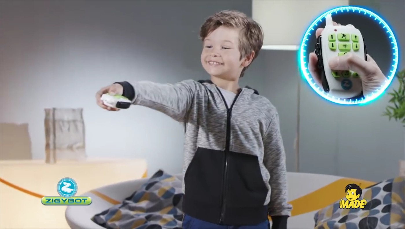 Zigybot kann aus der Ferne gesteuert werden