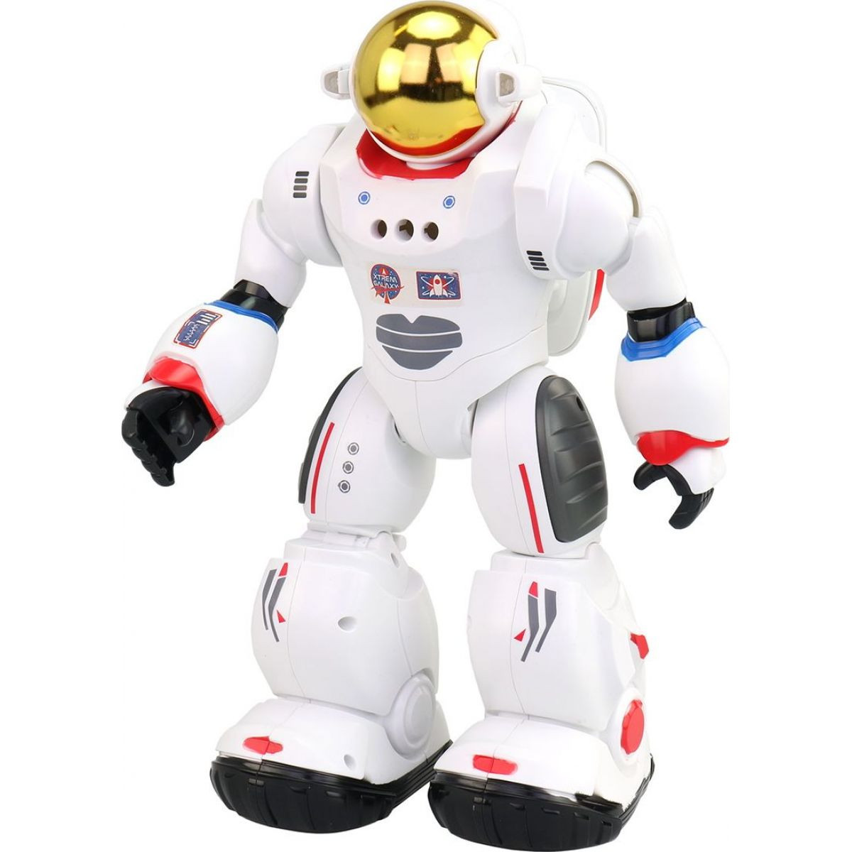 Astronaut Charlie, das Roboterspielzeug, stellt sich vor